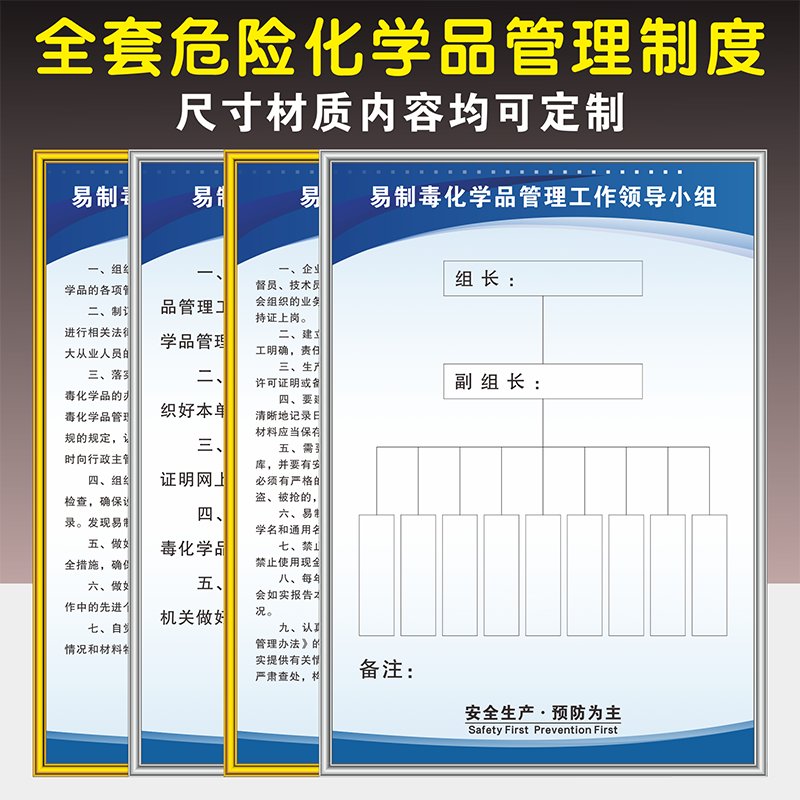 危险化学品管理制度危化品仓库保管员职责安全操作消防预案标识牌 - 图1