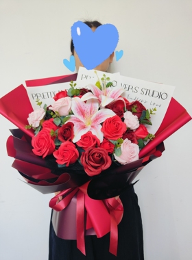 颁奖花束毕业晚会表彰高端保湿