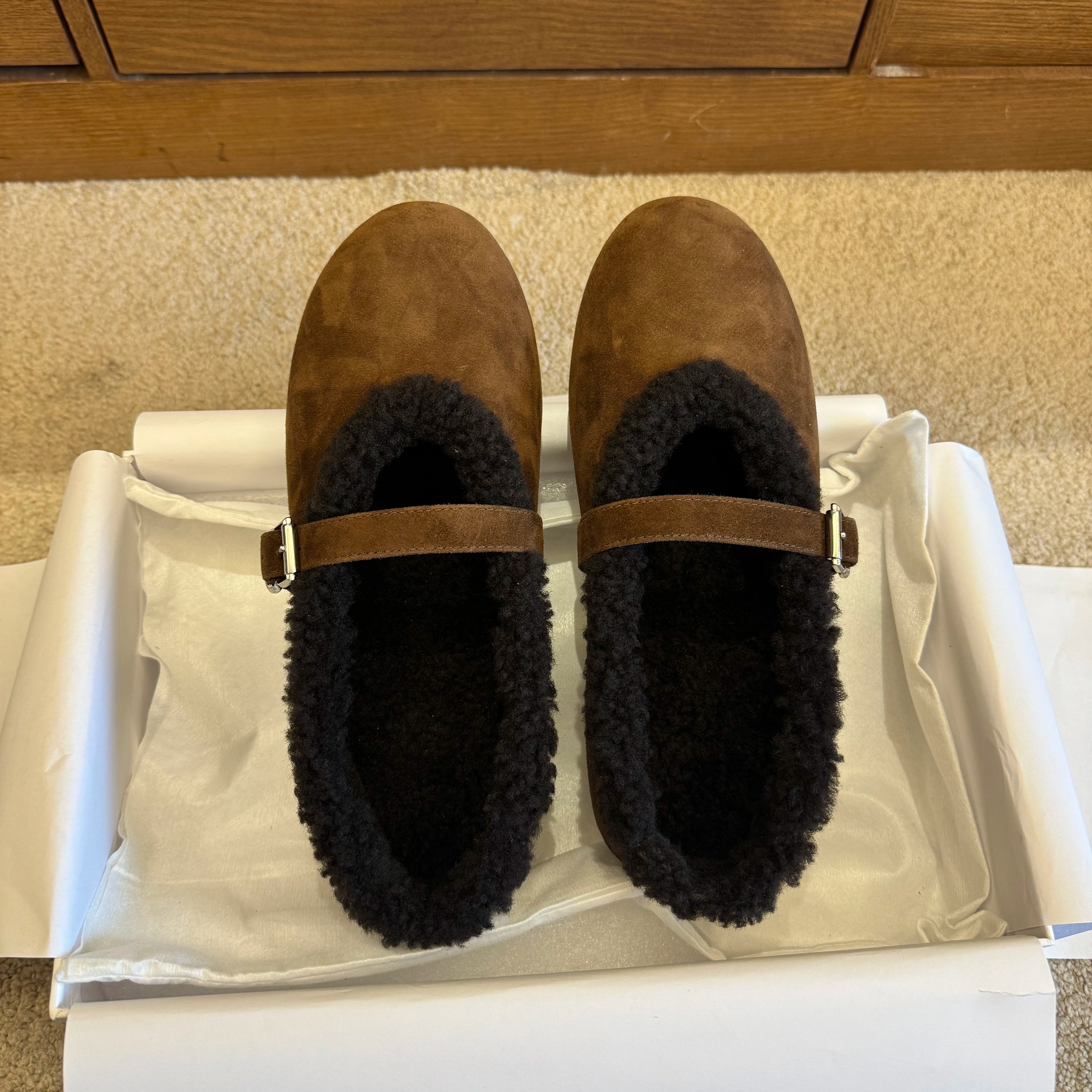 正确版本！25FW秋冬新款芭蕾毛毛鞋,淘宝优惠券,粉丝福利购,淘宝优惠卷