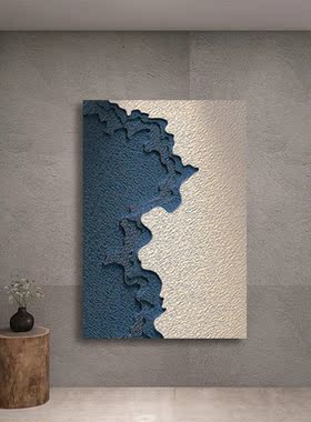 立体木雕砂岩竖版装饰画