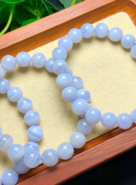 天然蓝纹石单圈手链男女情侣款民族风时尚水晶手串饰品