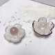 Natural crystal demagnetization bowl glass bowl cherry blossom bowl white powder purification demagnetization container home decoration storage ball base