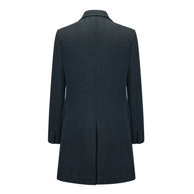 Thick men's woolen coat in autumn and winter