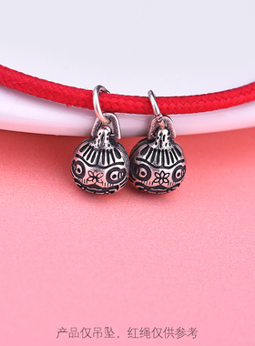 纯银做旧吊坠挂件中性手工首饰