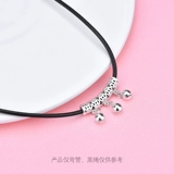 Изогнутая трубка, ручка, браслет, колокольчик с кисточками ручной работы, аксессуар, со звуком, звуковая система, серебро 925 пробы, «сделай сам»