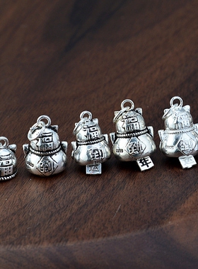 diy泰银招财猫串珠材料首饰配件