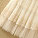 Lace mesh skirt autumn and winter high waist fairy a line