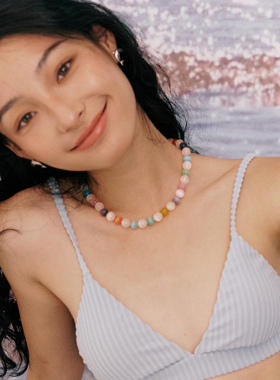 猫眼石彩珠项链手链女