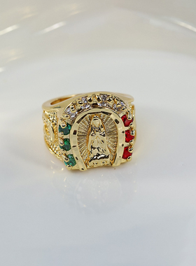 VanessaMooney图章戒指女食指戴