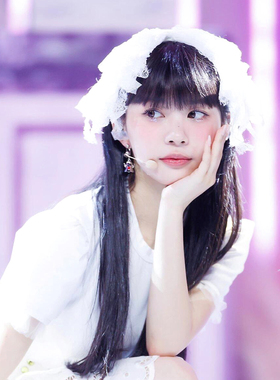 女团moka境萌花同款多层蕾丝蝴蝶结头饰发箍高颅顶少女复古发带