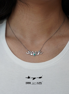 【原上栖】高原的礼物-哈达造型款做旧项链