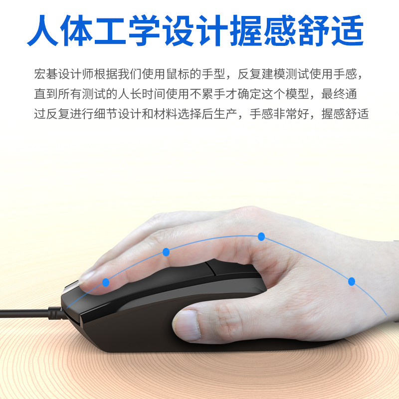 宏碁acer鼠标台式电脑笔记本男女生有线办公家用商务PS2圆孔鼠标 - 图0
