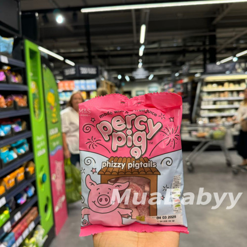 现货 英国M&S玛莎小猪佩奇软糖儿童零食糖果水果味橡皮糖可爱猪 - 图1