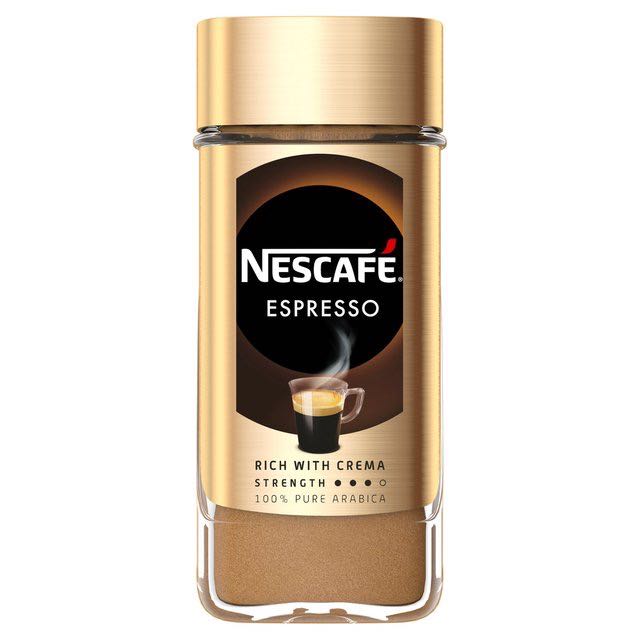 现货 英国雀巢意式特浓速溶无糖黑咖啡粉Nescafe Espresso100g - 图1