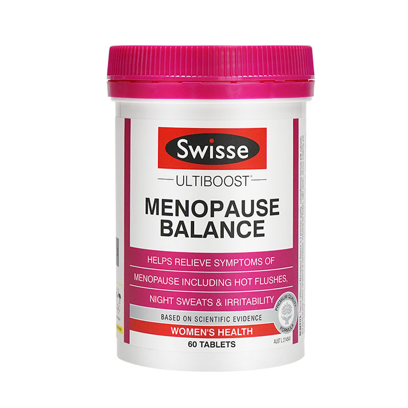 careplus海外旗舰店大豆异黄酮swisse斯维诗更年期平衡片60粒调理女性绝经进口保健品2