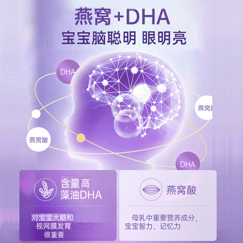 环球e站海外专营店妈妈花园DHA孕妇专用燕窝海藻油dha胶囊孕期哺乳期备孕产妇营养品0