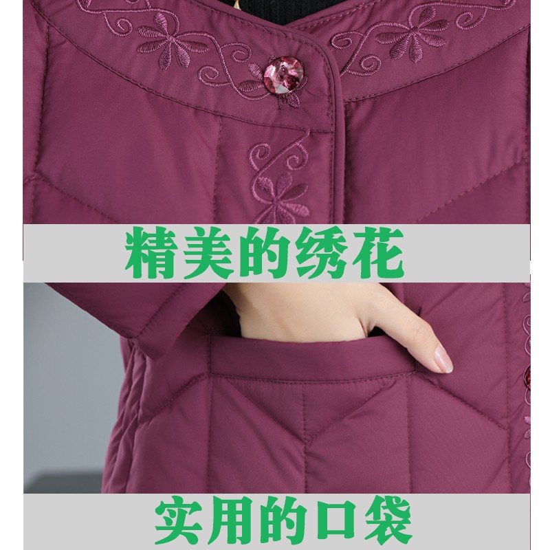 妈妈装羽绒棉服女中老年特体大码保暖内胆奶奶加肥棉袄居家小棉衣