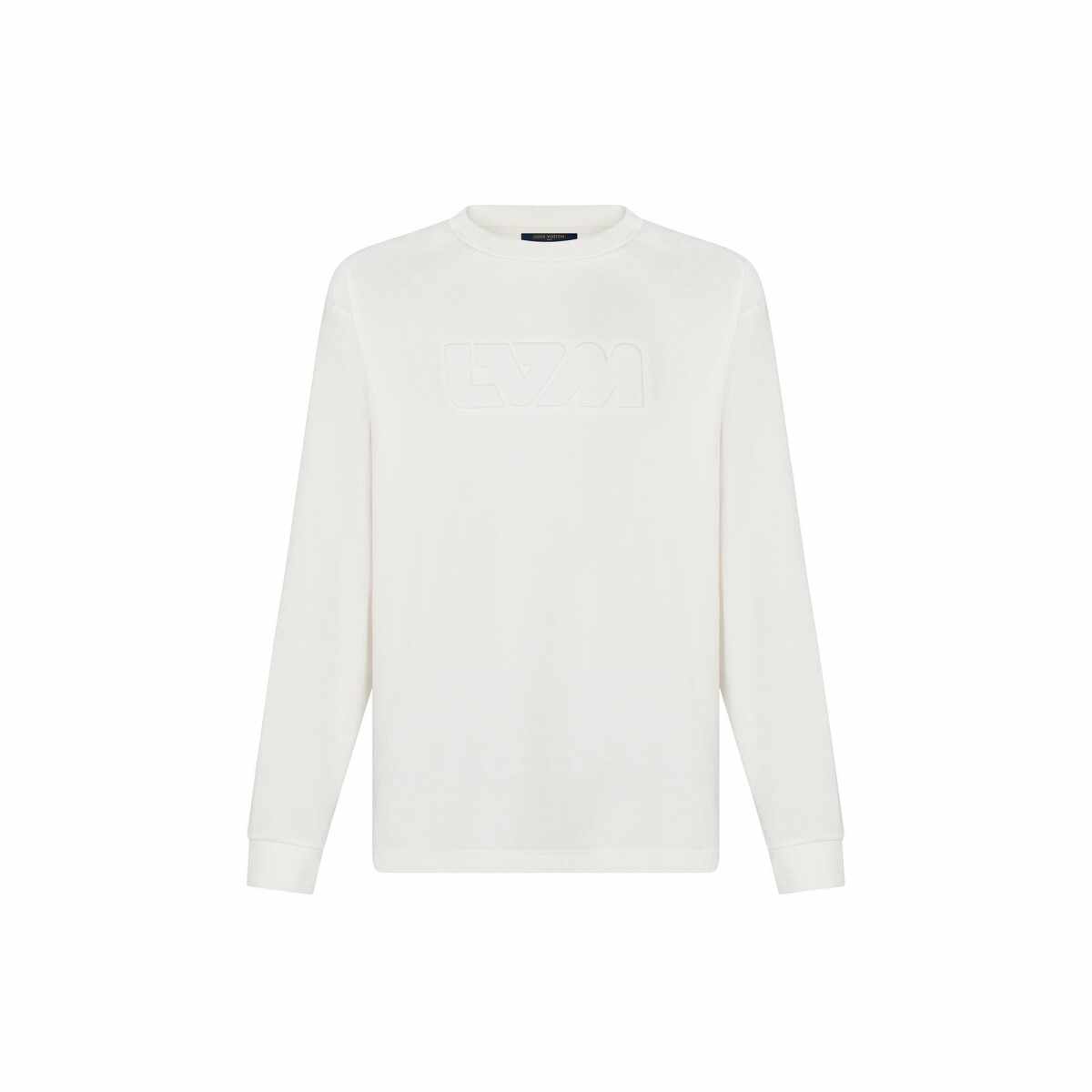 Shop Louis Vuitton LV FADE PRINTED LONG-SLEEVED T-SHIRT 1AATBG