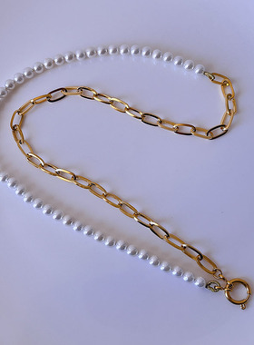 新款泰国佛牌链6mm贝珠钛钢