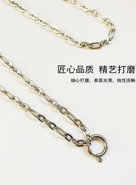 钛钢男女款毛衣链佛牌链子