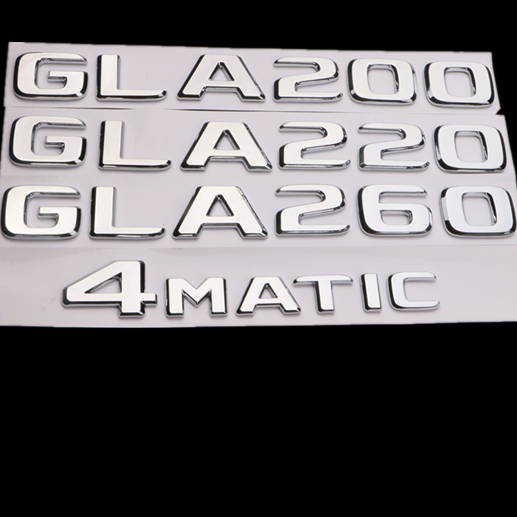 奔驰GLA200 GLA220 GLA260车标尾标后标 GLA字标4MATIC车标 - 图0