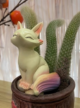 树脂趣味优雅茶几阳台花盆摆件