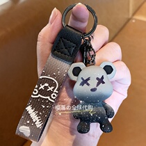 Japan STELU Key Buckle Creative Color Dragon Bear Cartoon Little Bear Key Chain Woman Delicate Pendant Couple
