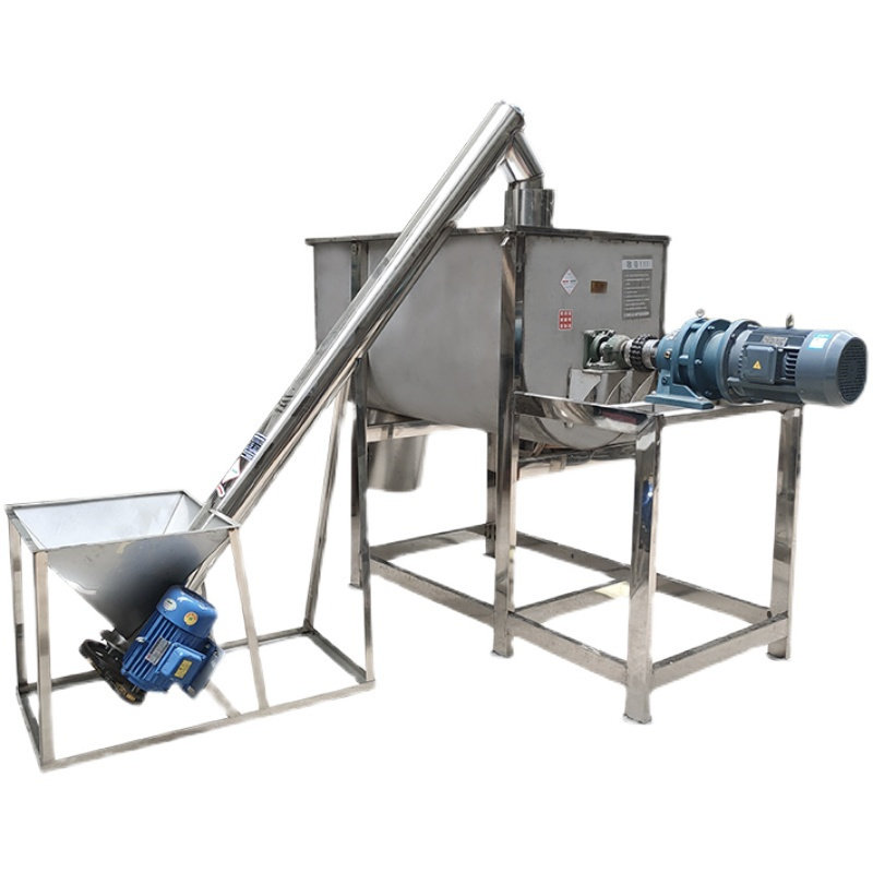 不锈钢卧式搅拌机猪饲料干粉食品混合机牛羊草料腻子粉螺带拌料机,淘宝优惠券,粉丝福利购,淘宝优惠卷