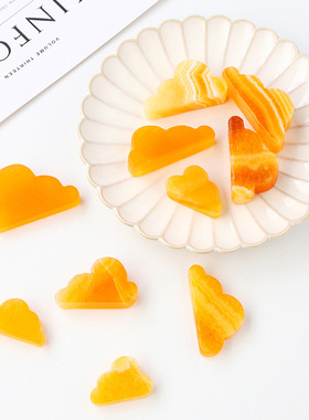 热销天然水晶原石玛瑙云朵雕刻件水晶矿石标本家居桌面装饰摆件