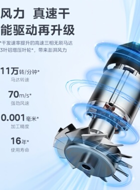 美的电吹风机家用负宿舍吹风筒