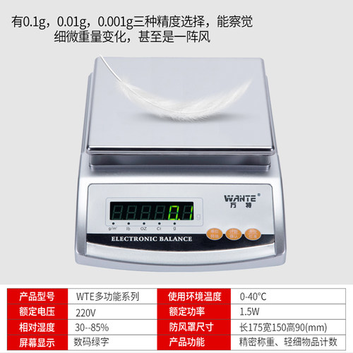 熔喷布直显克重取样器纺织面料纸张定量电子天平称圆盘布秤准0.01 - 图2