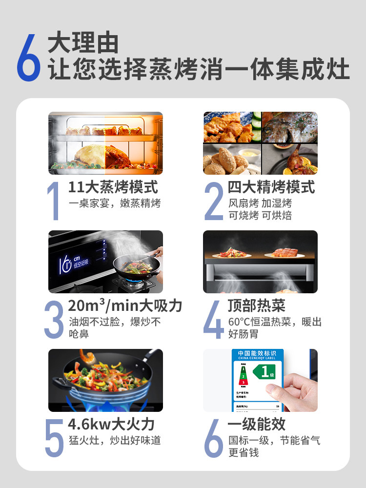 老板名气ft12a蒸烤一体开放集成灶 名气电器集成灶