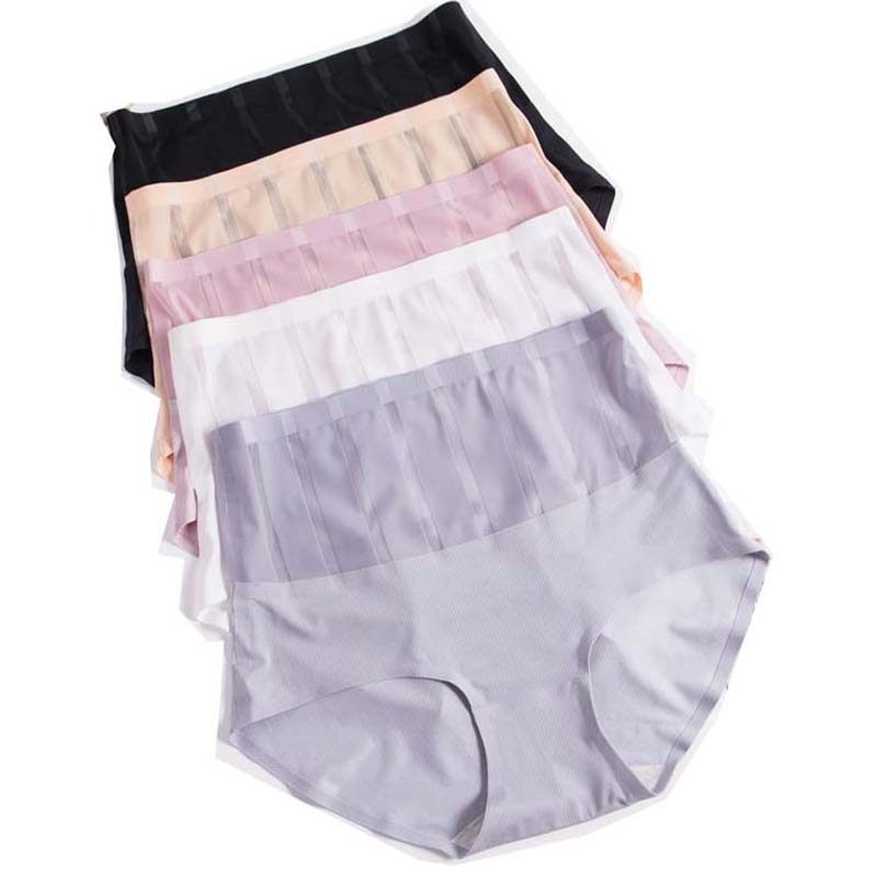 高腰内裤女纯棉收腹裤无痕大码胖mm 戴美姿内裤