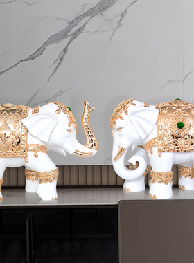 电视柜欧式风开业礼品大象摆件