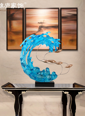 透明会所大堂过道艺术品雕塑摆件