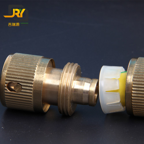 黄铜快速接头4分铜通水家用洗车浇花水枪接头 水管接头配件 - 图2