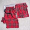 Autumn and winter velvet brushed couple pajamas set