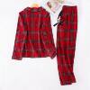 Autumn and winter velvet brushed couple pajamas set