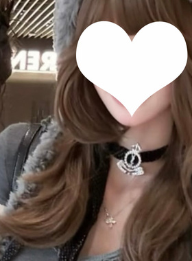 龙心同款丝绒choker颈带叠戴项链