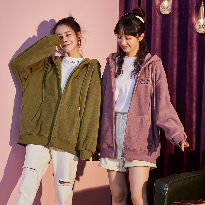 唐狮摇粒绒短款外套2020秋冬上衣 唐狮喜之乐短外套