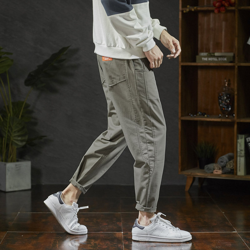 唐狮2020夏季新款男士宽松直筒裤子 唐狮喜之乐休闲裤