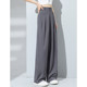 Tangshi Spring and Summer Thin Suit Pants Women's High Waist Slim Design Slim Ice Silk Cool Wide Leg Pants