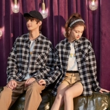 Рубашка для влюбленных, лонгслив для школьников, парная одежда, куртка, 2020, осенняя, оверсайз