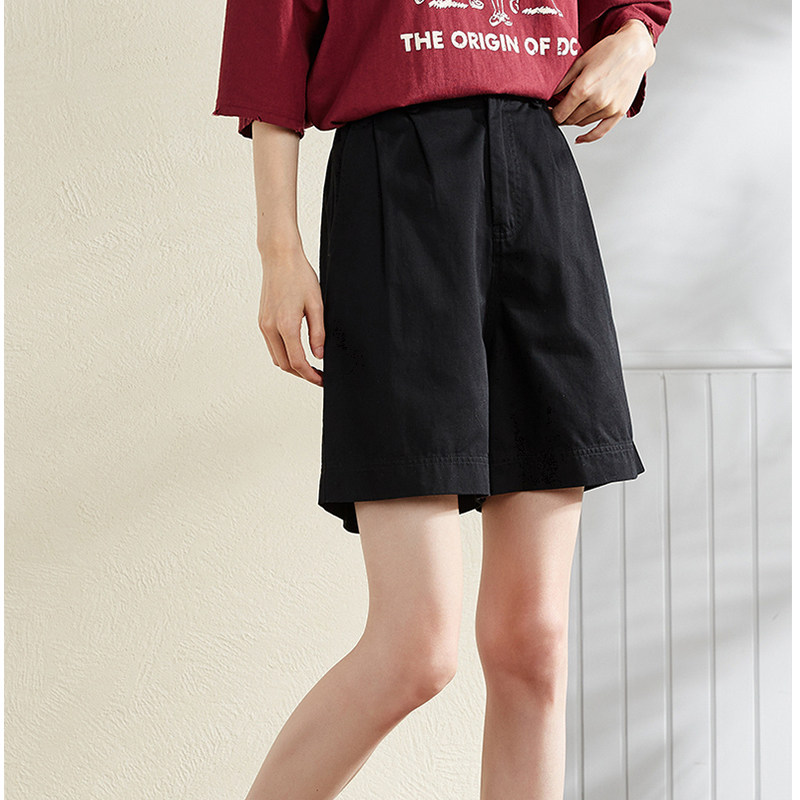 唐狮2022夏季新款女短裤高腰休闲裤 唐狮休闲裤