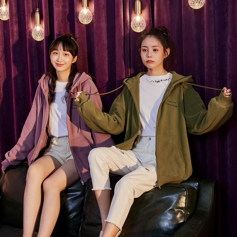 唐狮摇粒绒短款外套2020秋冬上衣 唐狮喜之乐短外套