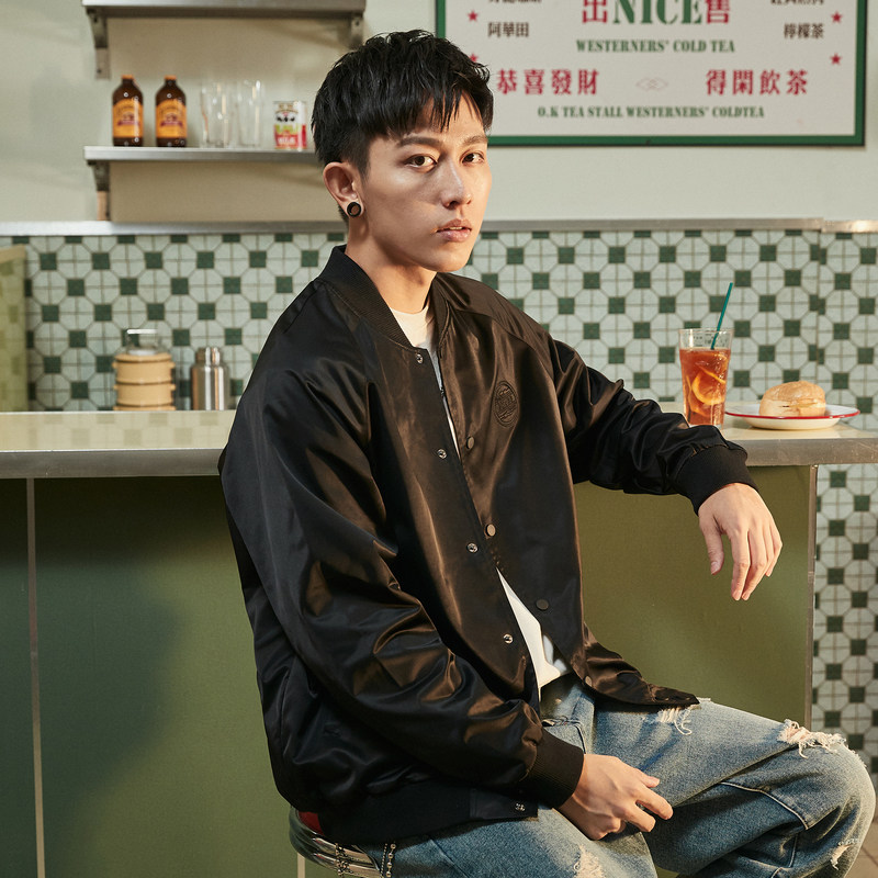 唐狮棒球男2020秋新款飞行员潮夹克 唐狮喜之乐夹克