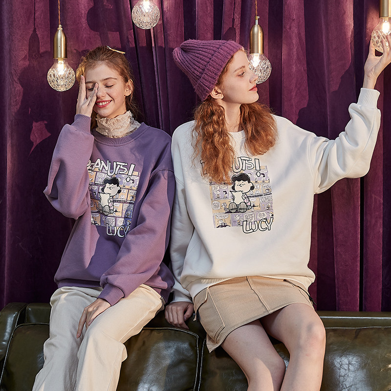 唐狮官方旗舰店圆领春秋宽松卫衣 唐狮天悦卫衣/绒衫