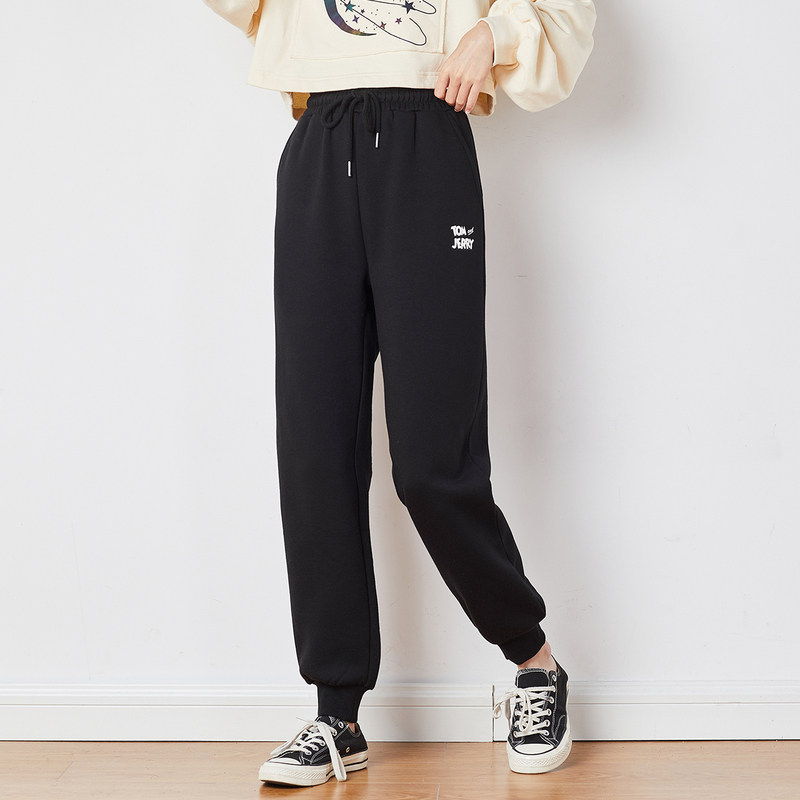 唐狮束脚2021春秋新款韩版运动裤 唐狮喜之乐休闲裤