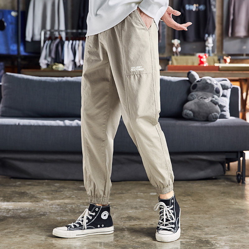 唐狮男2021秋季新款韩版宽松休闲裤 唐狮喜之乐休闲裤