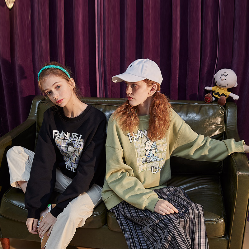 唐狮官方旗舰店圆领春秋宽松卫衣 唐狮天悦卫衣/绒衫